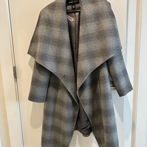 Moda International Gray Wool Blend Coat